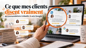 Lire la suite à propos de l’article Ce que 85 recommandations LinkedIn et mes avis Google révèlent sur ma façon de travailler !
